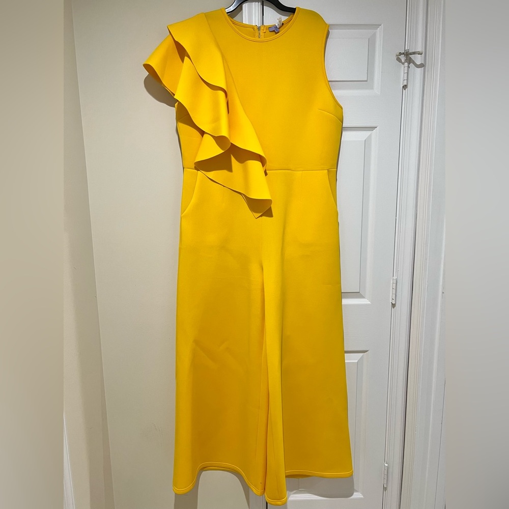 Formal Wide-Leg Jumpsuit with Pockets Size 3X